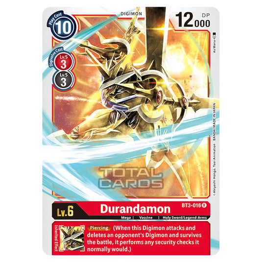 Digimon Card Game - Release Special Booster Ver.1.5 (BT01-03) - Durandamon (Rare) - BT3-016