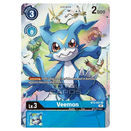 Digimon Card Game - Release Special Booster Ver.1.5 (BT01-03) - Veemon (Rare) - BT3-021A