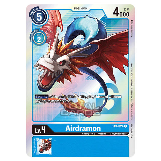 Digimon Card Game - Release Special Booster Ver.1.5 (BT01-03) - Airdramon (Uncommon) - BT3-024A