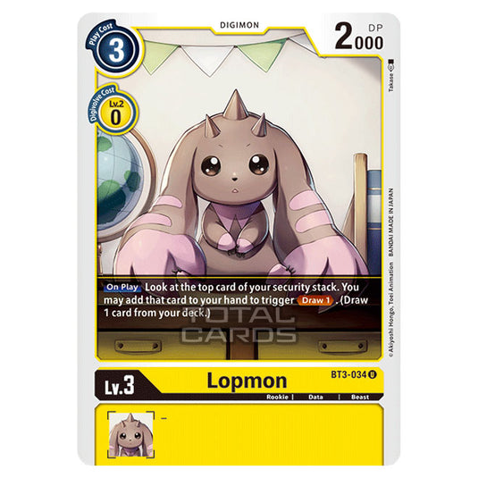 Digimon Card Game - Release Special Booster Ver.1.5 (BT01-03) - Lopmon (Uncommon) - BT3-034