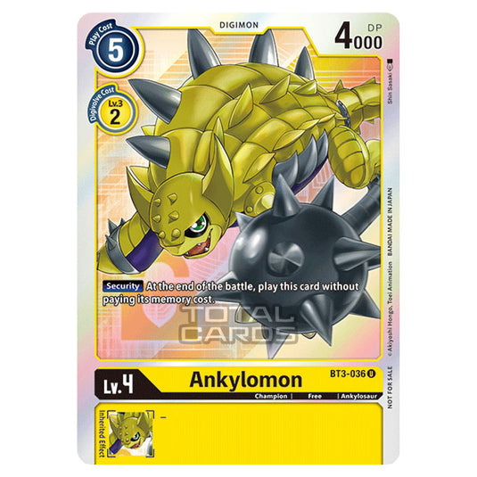 Digimon Card Game - Release Special Booster Ver.1.5 (BT01-03) - Ankylomon (Uncommon) - BT3-036A