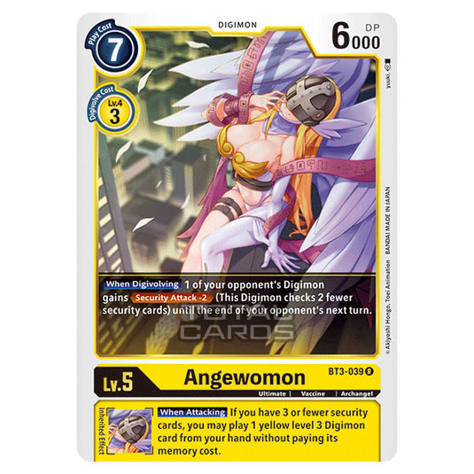 Digimon Card Game - Release Special Booster Ver.1.5 (BT01-03) - Angewomon (Rare) - BT3-039