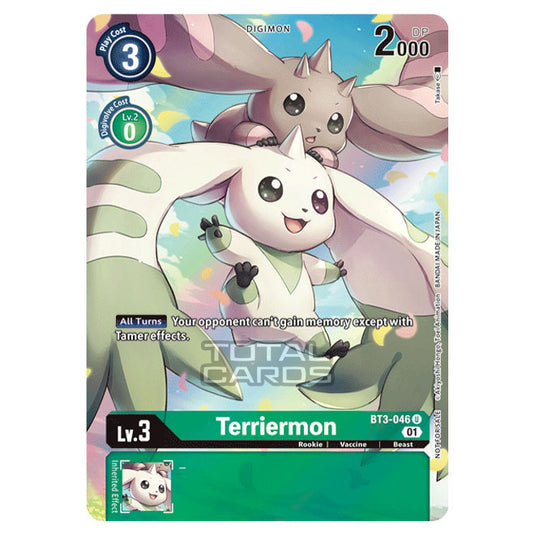 Digimon Card Game - Release Special Booster Ver.1.5 (BT01-03) - Terriermon (Uncommon) - BT3-046A