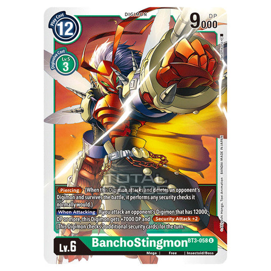 Digimon Card Game - Release Special Booster Ver.1.5 (BT01-03) - BanchoStingmon (Uncommon) - BT3-058