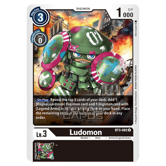 Digimon Card Game - Release Special Booster Ver.1.5 (BT01-03) - Ludomon (Uncommon) - BT3-062