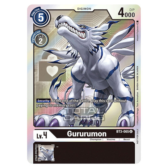 Digimon Card Game - Release Special Booster Ver.1.5 (BT01-03) - Gururumon (Uncommon) - BT3-065A