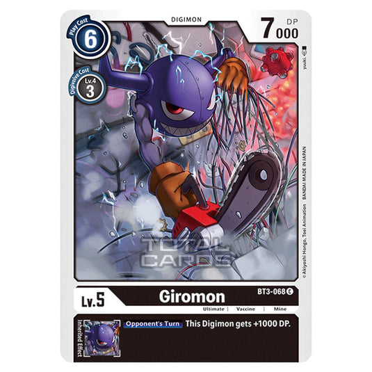 Digimon Card Game - Release Special Booster Ver.1.5 (BT01-03) - Giromon (Common) - BT3-068