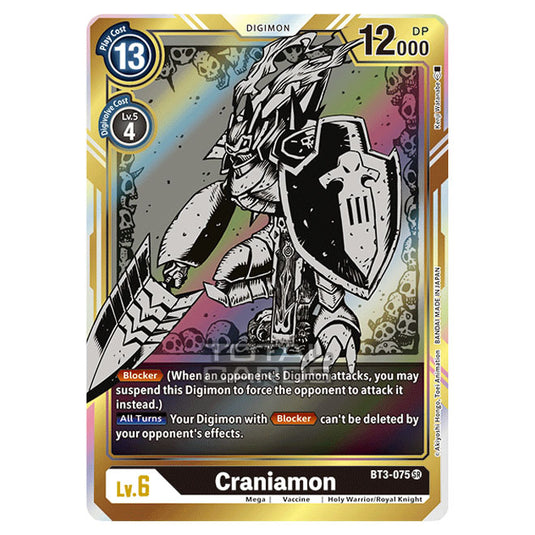 Digimon Card Game - Release Special Booster Ver.1.5 (BT01-03) - Craniamon (Super Rare) - BT3-075A