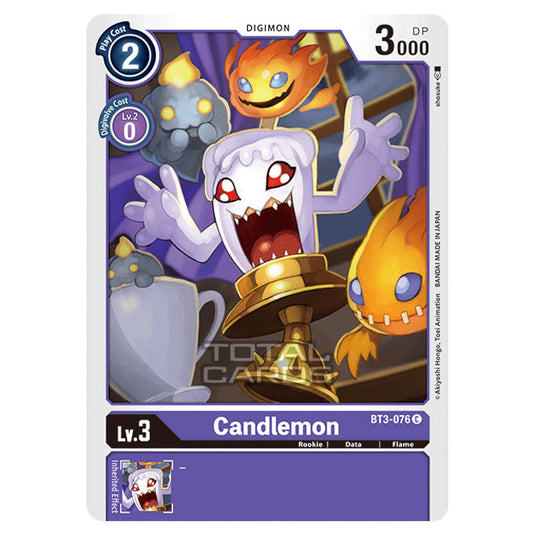 Digimon Card Game - Release Special Booster Ver.1.5 (BT01-03) - Candlemon (Common) - BT3-076