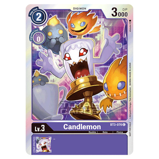 Digimon Card Game - Release Special Booster Ver.1.5 (BT01-03) - Candlemon (Common) - BT3-076A