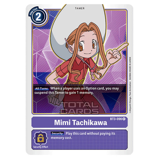 Digimon Card Game - Release Special Booster Ver.1.5 (BT01-03) - Mimi Tachikawa (Rare) - BT3-096
