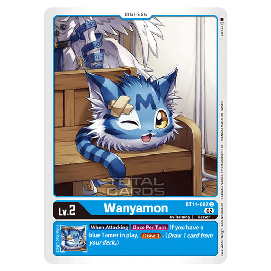 Digimon Card Game - BT-11 - Dimensional Phase - Wanyamon - (Common) - BT11-002