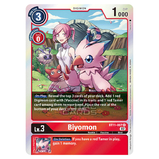 Digimon Card Game - BT-11 - Dimensional Phase - Biyomon - (Rare) - BT11-007