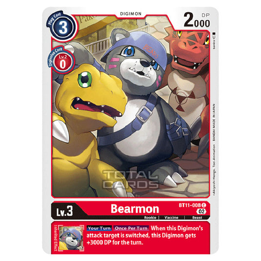 Digimon Card Game - BT-11 - Dimensional Phase - Bearmon - (Common) - BT11-008