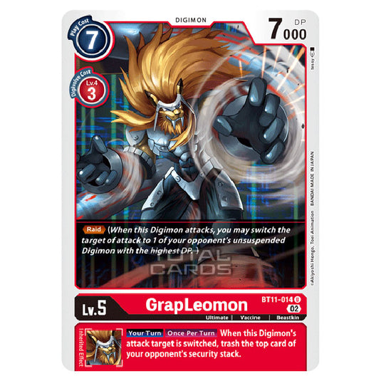 Digimon Card Game - BT-11 - Dimensional Phase - GrapLeomon - (Uncommon) - BT11-014