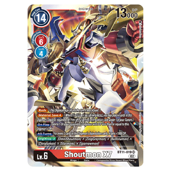 Digimon Card Game - BT-11 - Dimensional Phase - Shoutmon X7