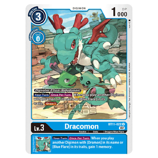 Digimon Card Game - BT-11 - Dimensional Phase - Dracomon - (Uncommon) - BT11-022