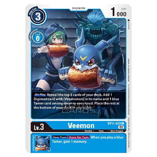 Digimon Card Game - BT-11 - Dimensional Phase - Veemon - (Uncommon) - BT11-023