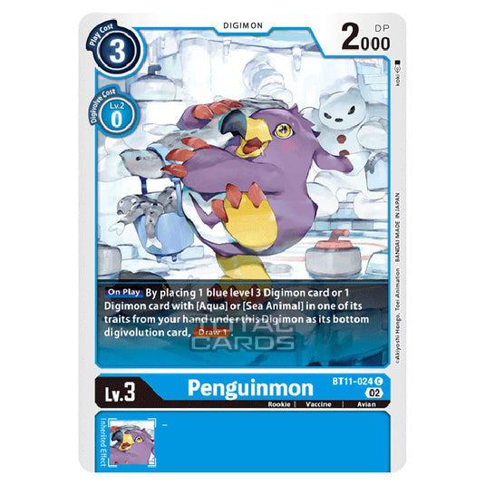 Digimon Card Game - BT-11 - Dimensional Phase - Penguinmon - (Common) - BT11-024