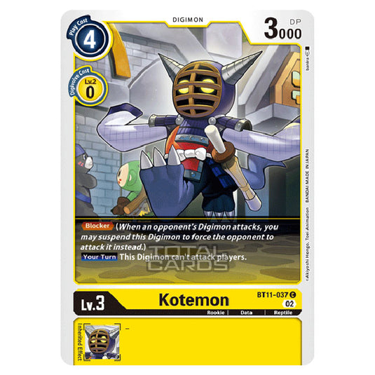 Digimon Card Game - BT-11 - Dimensional Phase - Kotemon - (Common) - BT11-037