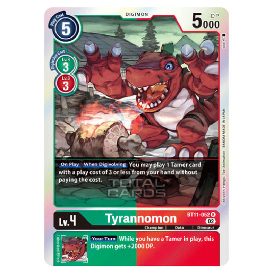 Digimon Card Game - BT-11 - Dimensional Phase - Tyrannomon - (Rare) - BT11-052