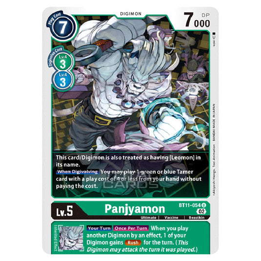 Digimon Card Game - BT-11 - Dimensional Phase - Panjyamon - (Uncommon) - BT11-054