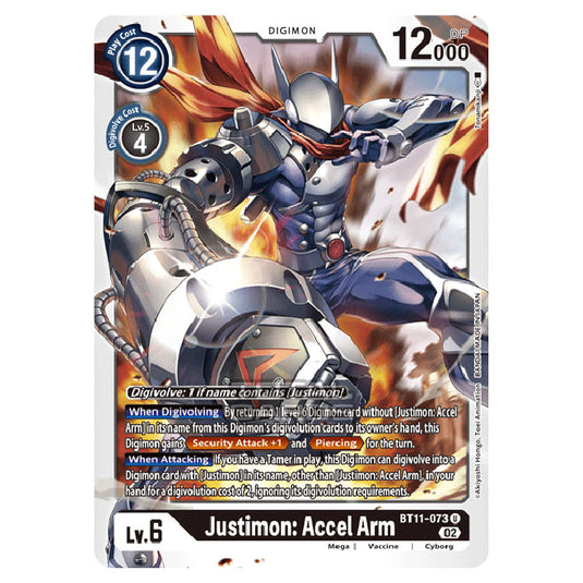 Digimon Card Game - BT-11 - Dimensional Phase - Justimon: Accel Arm - (Uncommon) - BT11-073