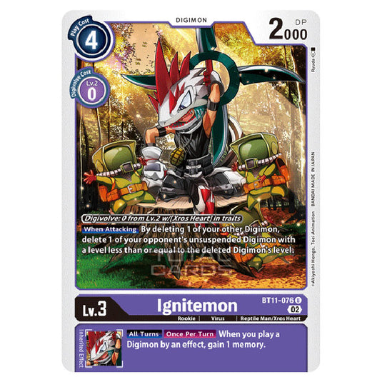 Digimon Card Game - BT-11 - Dimensional Phase - Ignitemon - (Uncommon) - BT11-076