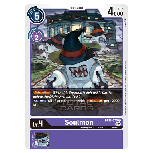 Digimon Card Game - BT-11 - Dimensional Phase - Soulmon - (Common) - BT11-078