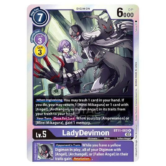 Digimon Card Game - BT-11 - Dimensional Phase - LadyDevimon - (Rare) - BT11-083