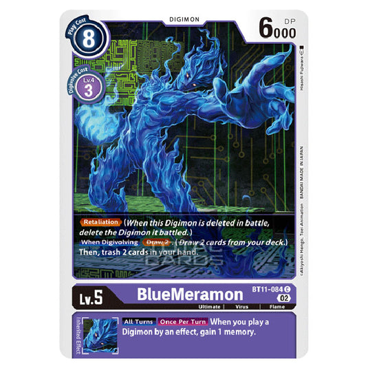 Digimon Card Game - BT-11 - Dimensional Phase - BlueMeramon - (Common) - BT11-084