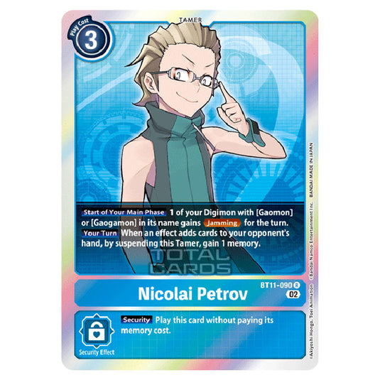 Digimon Card Game - BT-11 - Dimensional Phase - Nicolai Petrov - (Rare) - BT11-090