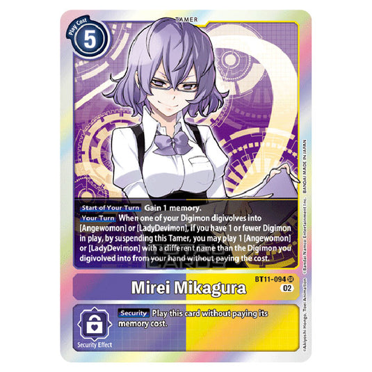 Digimon Card Game - BT-11 - Dimensional Phase - Mirei Mikagura - (Super Rare) - BT11-094