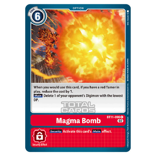 Digimon Card Game - BT-11 - Dimensional Phase - Magma Bomb - (Common) - BT11-096