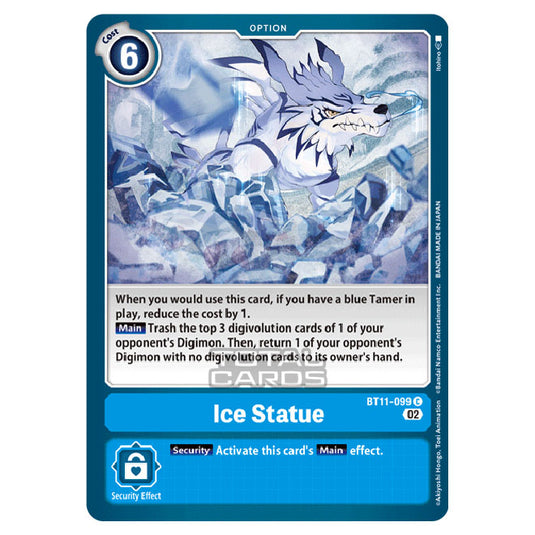 Digimon Card Game - BT-11 - Dimensional Phase - Ice Statue - (Common) - BT11-099