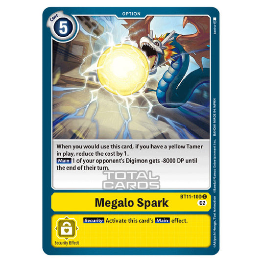 Digimon Card Game - BT-11 - Dimensional Phase - Megalo Spark - (Common) - BT11-100