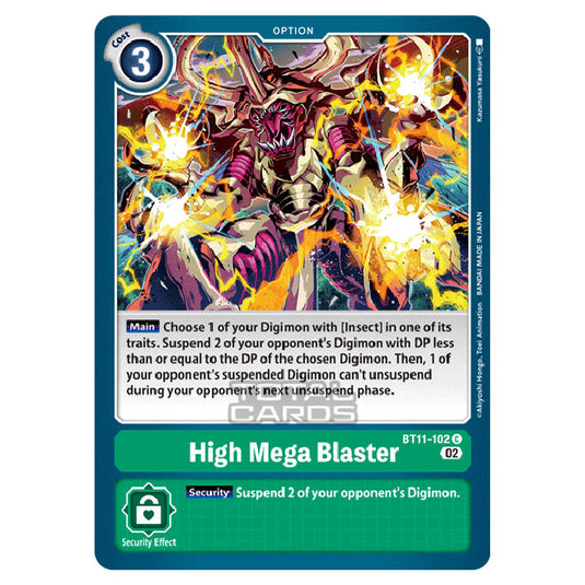 Digimon Card Game - BT-11 - Dimensional Phase - High Mega Blaster - (Common) - BT11-102