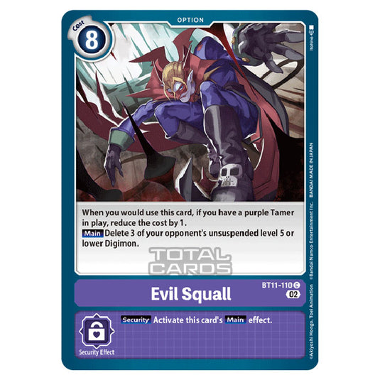 Digimon Card Game - BT-11 - Dimensional Phase - Evil Squall - (Common) - BT11-110