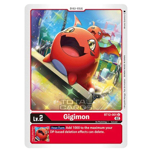 Digimon Card Game - BT-12 - Across Time - Gigimon - (Uncommon) - BT12-001