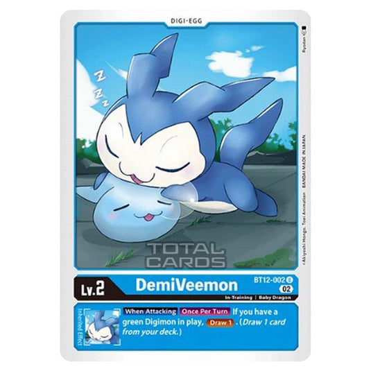 Digimon Card Game - BT-12 - Across Time - DemiVeemon - (Uncommon) - BT12-002