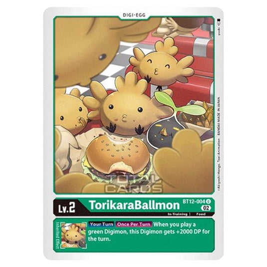 Digimon Card Game - BT-12 - Across Time - TorikaraBallmon - (Uncommon) - BT12-004