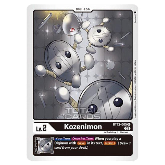 Digimon Card Game - BT-12 - Across Time - Kozenimon - (Uncommon) - BT12-005