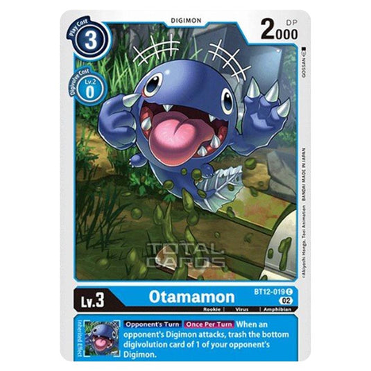 Digimon Card Game - BT-12 - Across Time - Otamamon - (Common) - BT12-019