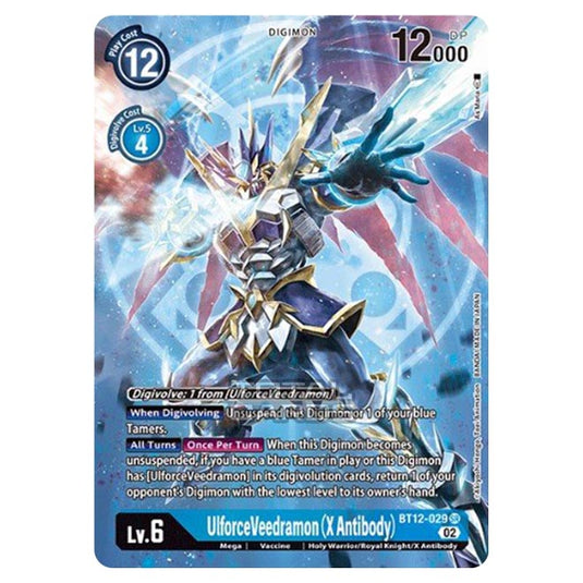 Digimon Card Game - BT-12 - Across Time - UlforceVeedramon (X Antibody) - (Alternative Art) - BT12-029a