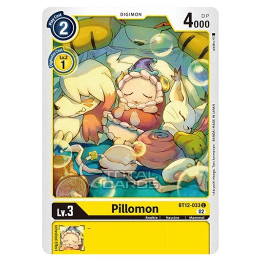 Digimon Card Game - BT-12 - Across Time - Pillomon - (Common) - BT12-033