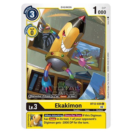 Digimon Card Game - BT-12 - Across Time - Ekakimon - (Uncommon) - BT12-035