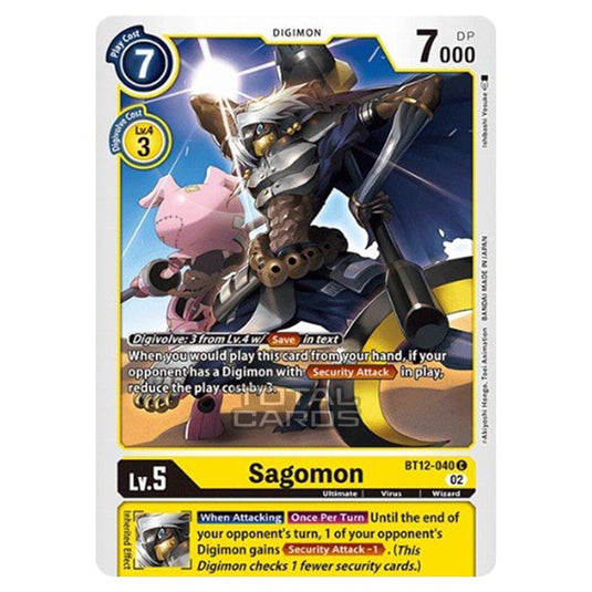 Digimon Card Game - BT-12 - Across Time - Sagomon - (Common) - BT12-040