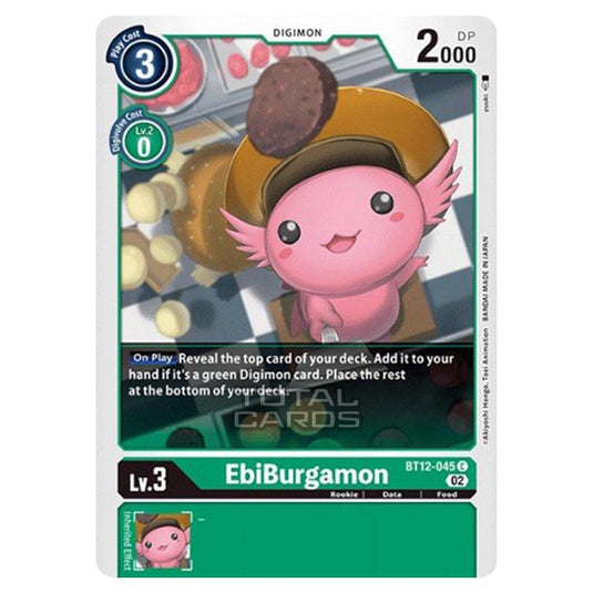 Digimon Card Game - BT-12 - Across Time - EbiBurgamon - (Common) - BT12-045