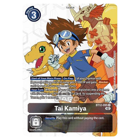 Digimon Card Game - BT-12 - Across Time - Tai Kamiya - (Alternative Art) - BT12-095a