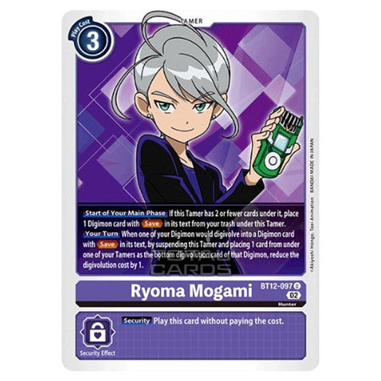 Digimon Card Game - BT-12 - Across Time - Ryoma Mogami - (Uncommon) - BT12-097